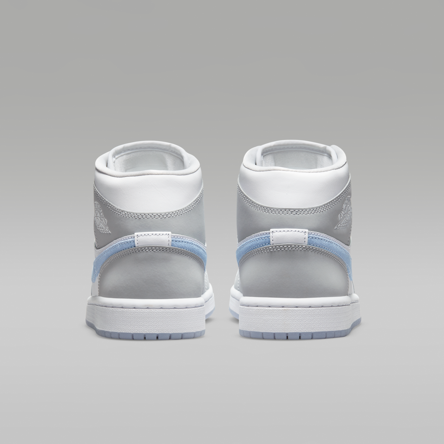 Air Jordan 1 Mid - Λευκό/Wolf Grey/Aluminum - 6