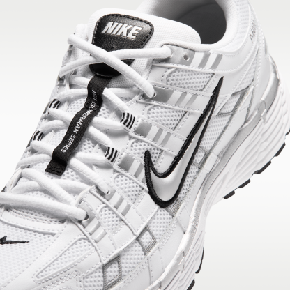 Nike P-6000 - Λευκό/Μαύρο/Metallic Silver - 7