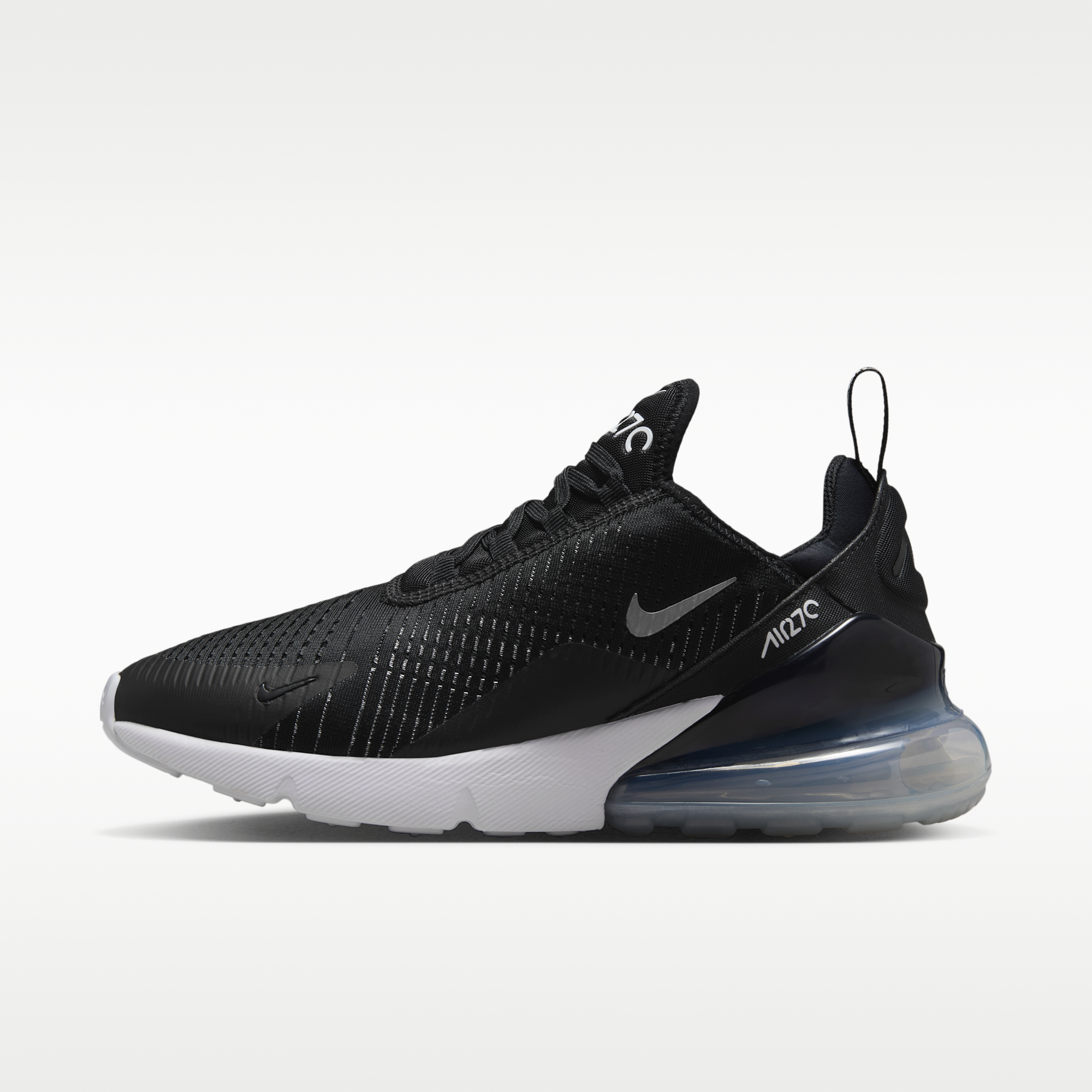 Nike Air Max 270 - Μαύρο/Λευκό/Metallic Silver - 1