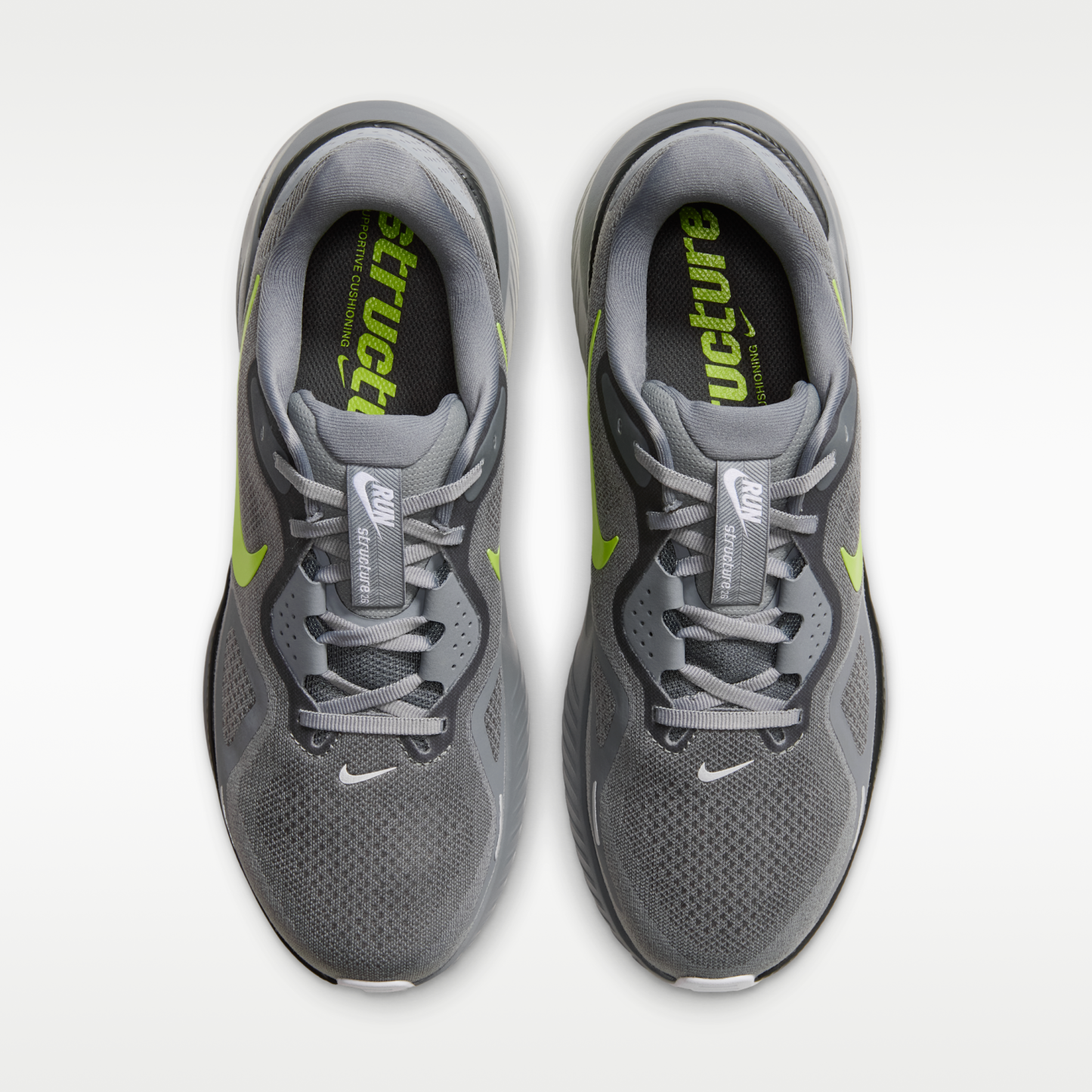 Nike Structure 26 - Cool Grey/Dark Smoke Grey/Λευκό/Lemon Venom - 4