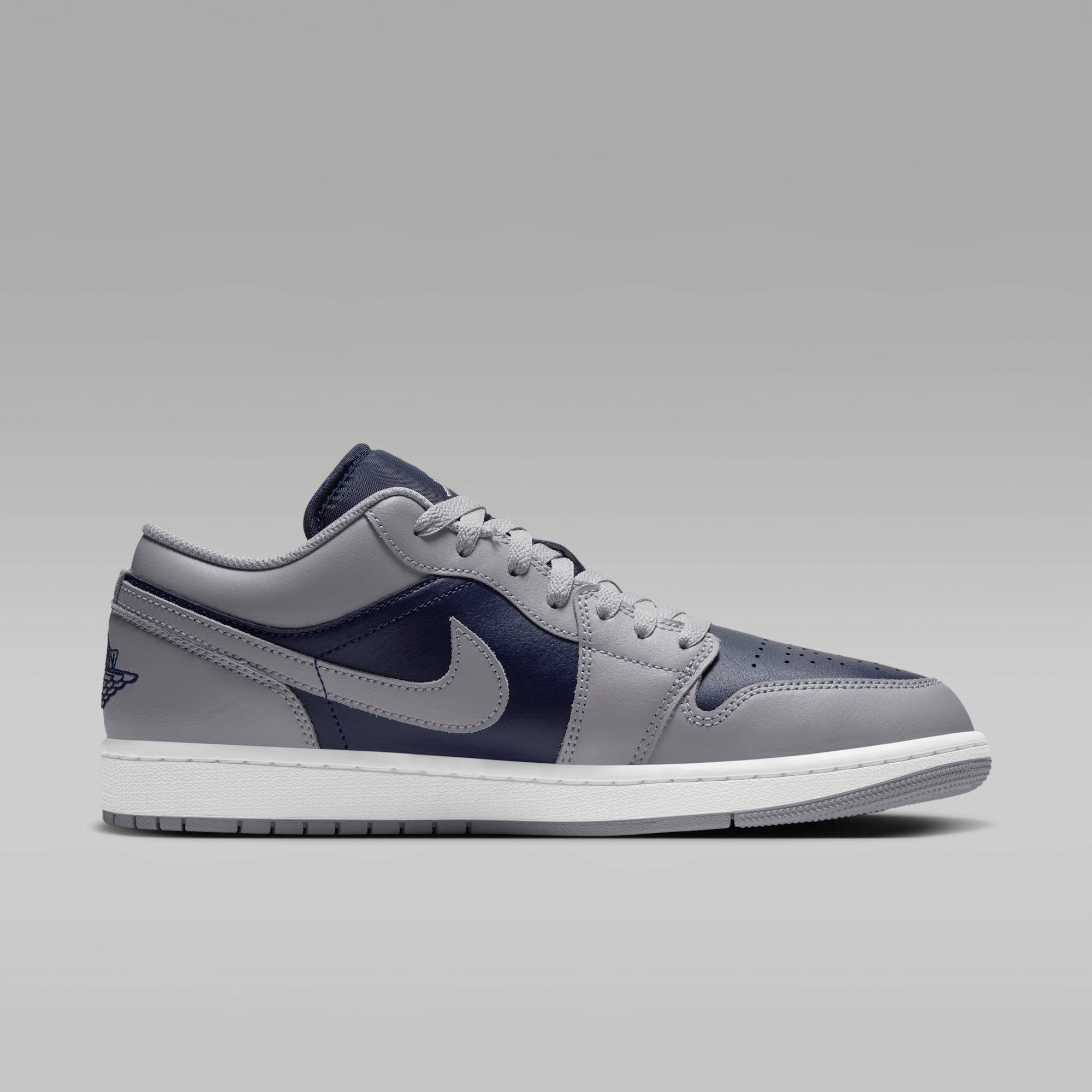 Air Jordan 1 Low - Tech Grey/Λευκό/College Navy - 3