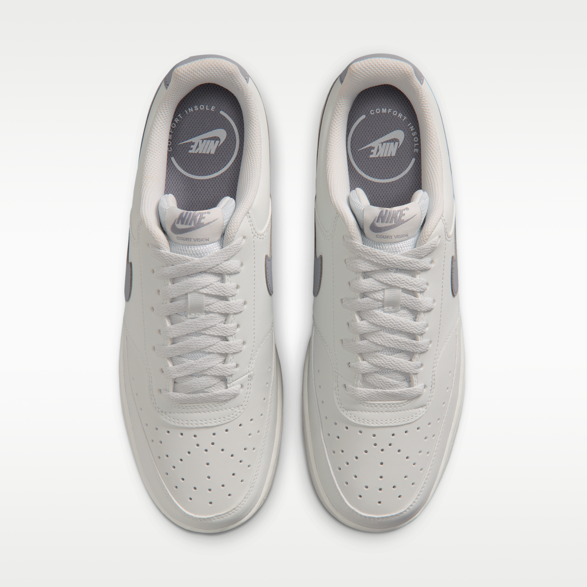 Nike Court Vision Low - Off White/Gum Medium Brown/Stealth - 4