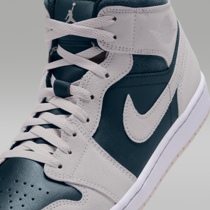 Air Jordan 1 Mid - Light Orewood Brown/Midnight Spruce/Λευκό/Pale Ivory - 7