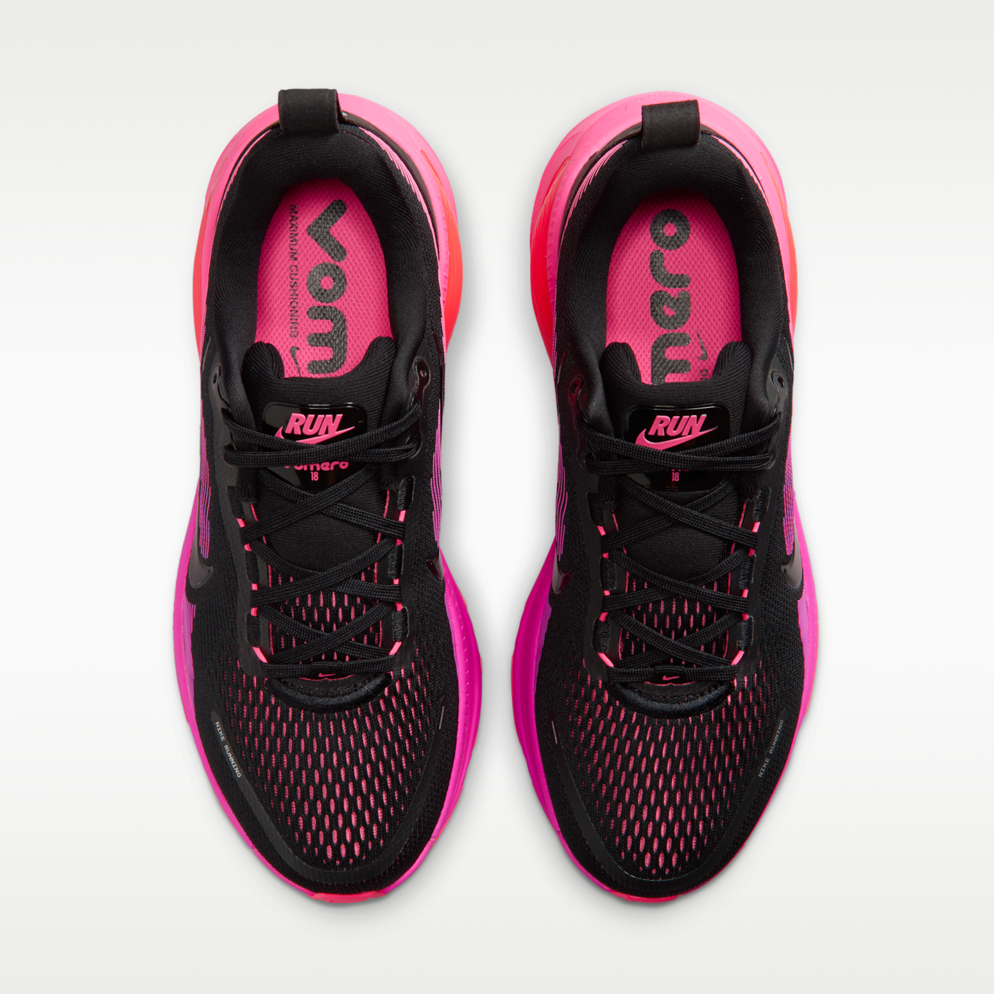 Nike Vomero 18 - Μαύρο/Hyper Pink/Laser Crimson/Μαύρο - 4