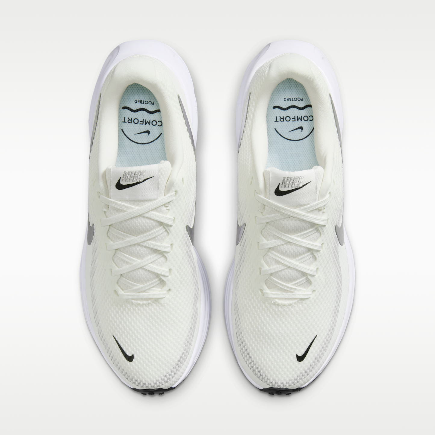 Nike Revolution 8 - Sail/Λευκό/Μαύρο/Metallic Silver - 4