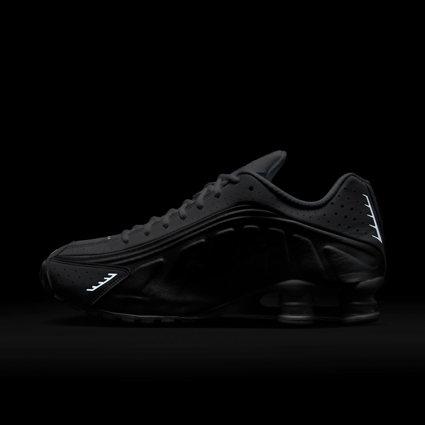 Nike Shox R4 - Λευκό/Λευκό/Bright Crimson/Metallic Silver - 12