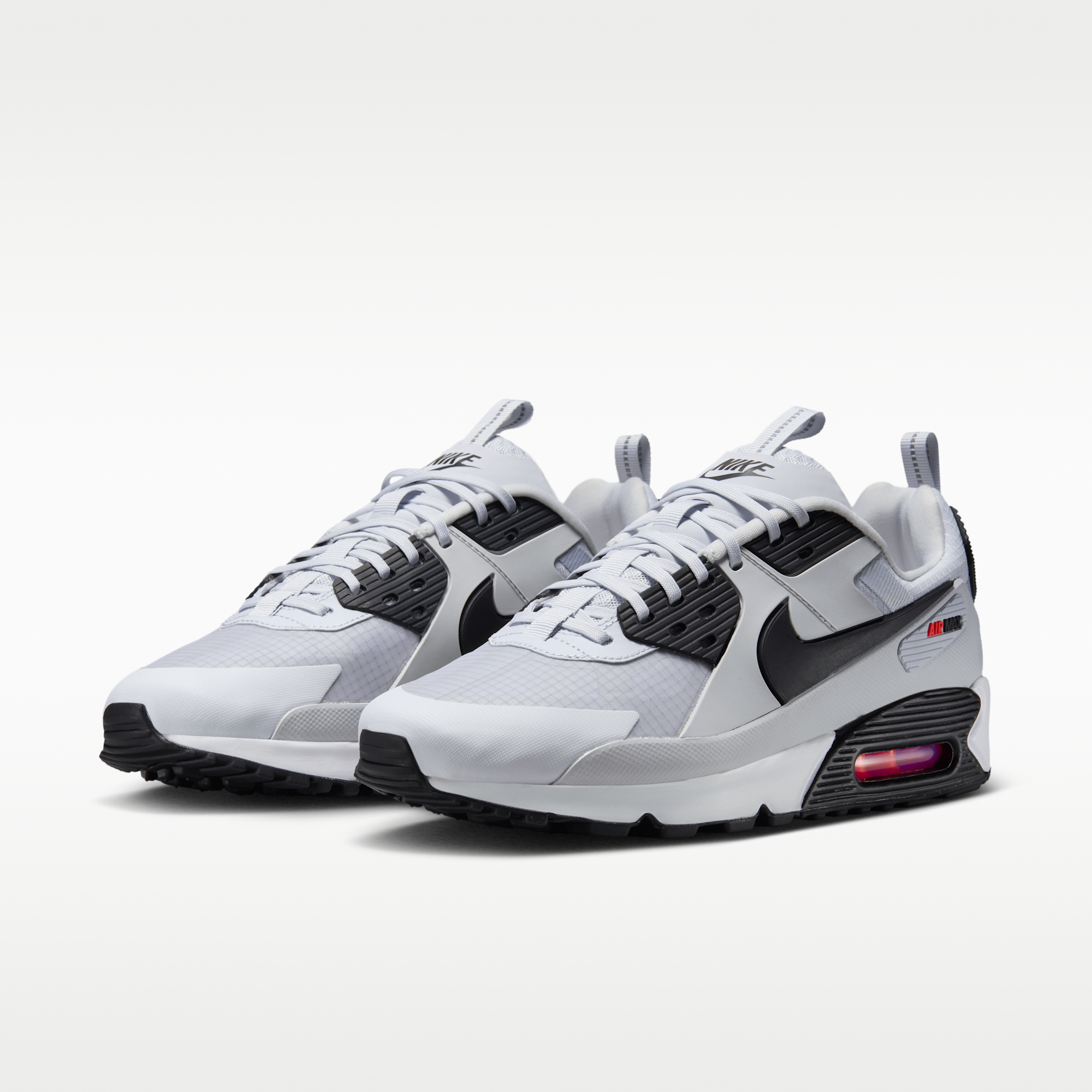 Nike Air Max 90 Drift - Pure Platinum/Bright Crimson/Μαύρο - 5