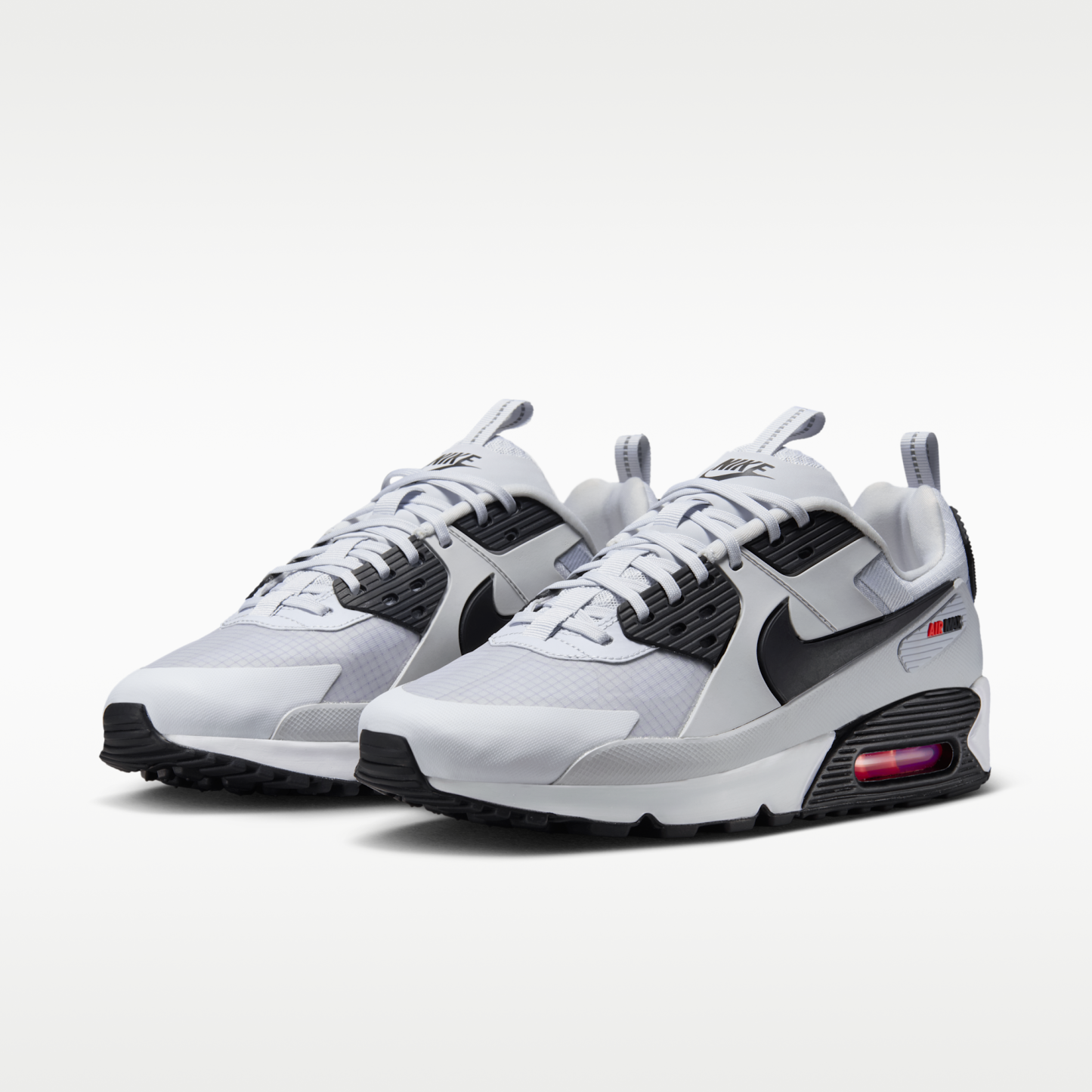 Nike Air Max 90 Drift - Pure Platinum/Bright Crimson/Μαύρο - 5
