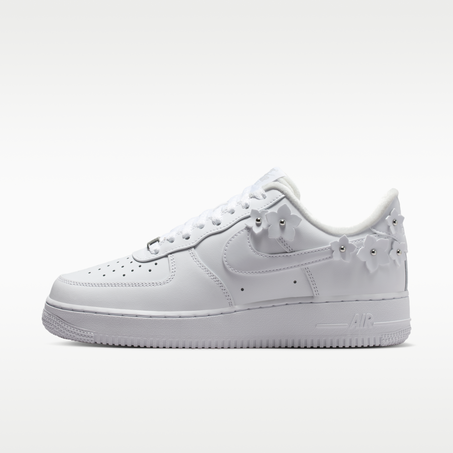 Nike Air Force 1 '07 "Florette" - Λευκό/Wolf Grey/Metallic Silver/Λευκό - 1