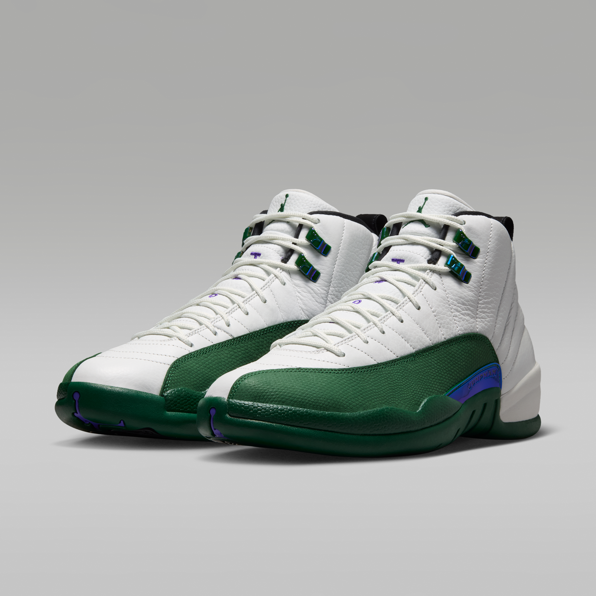 Air Jordan 12 Retro "Idols Become Rivals" - Summit White/Fierce Purple/Gorge Green - 5
