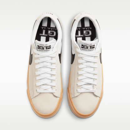 Nike SB Zoom Blazer Low Pro GT - Λευκό/Λευκό/Λευκό/Μαύρο - 4