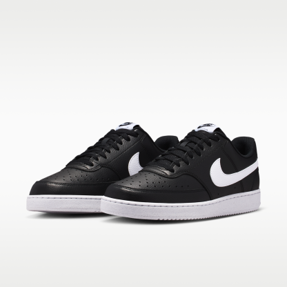 Nike Court Vision Low Next Nature - Μαύρο/Μαύρο/Λευκό - 5