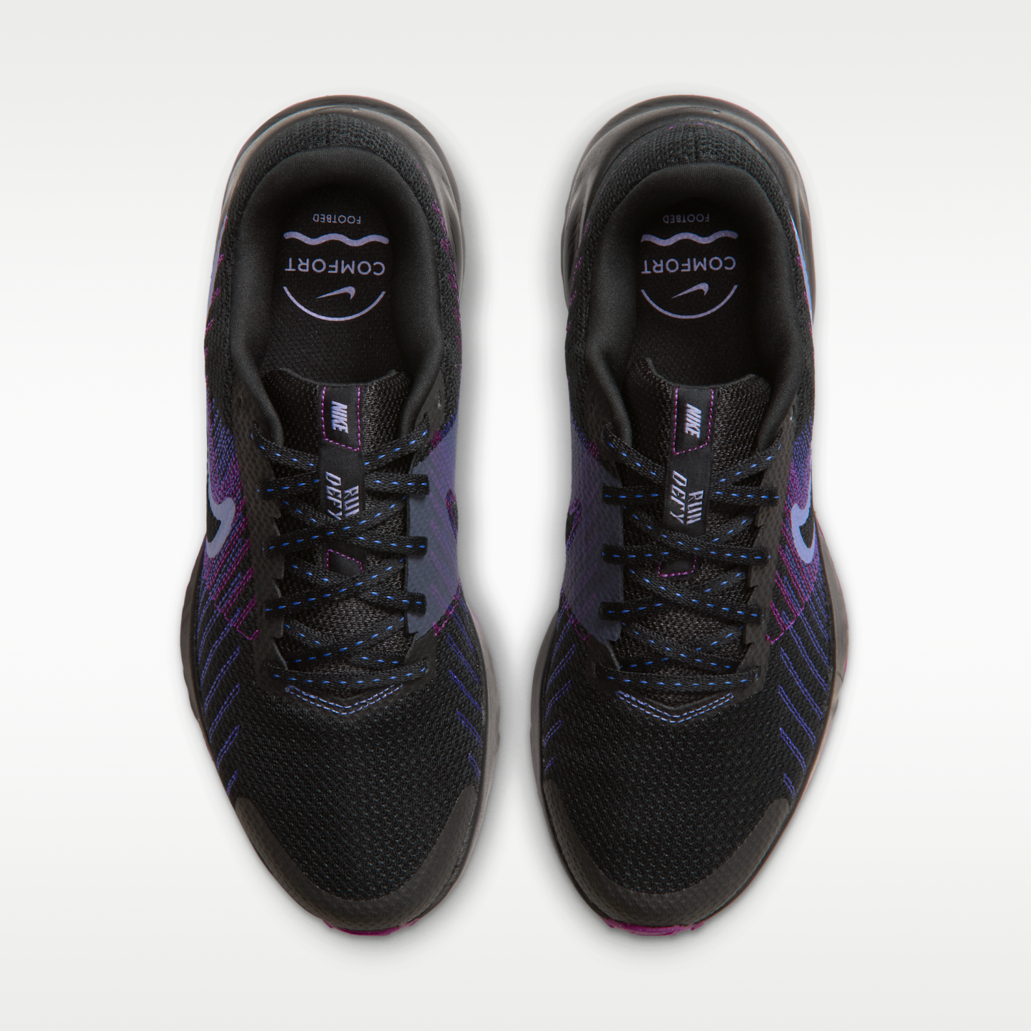 Nike Run Defy - Μαύρο/Persian Violet/Vivid Purple/Purple Pulse - 4