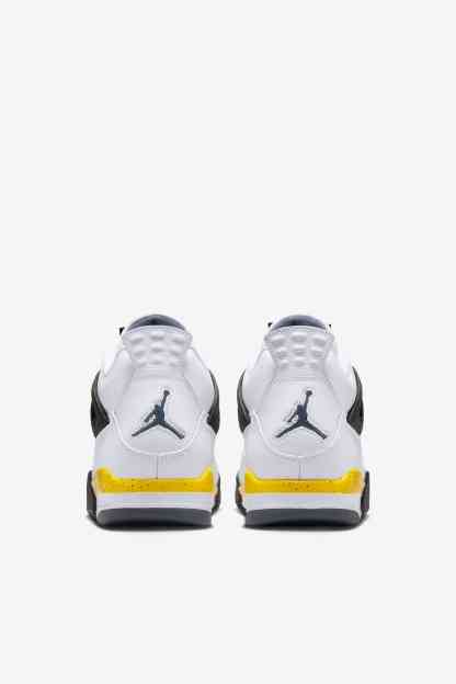 Air Jordan 4 Retro "Tour Yellow" - Λευκό/Dark Blue Grey/Μαύρο/Tour Yellow - 6