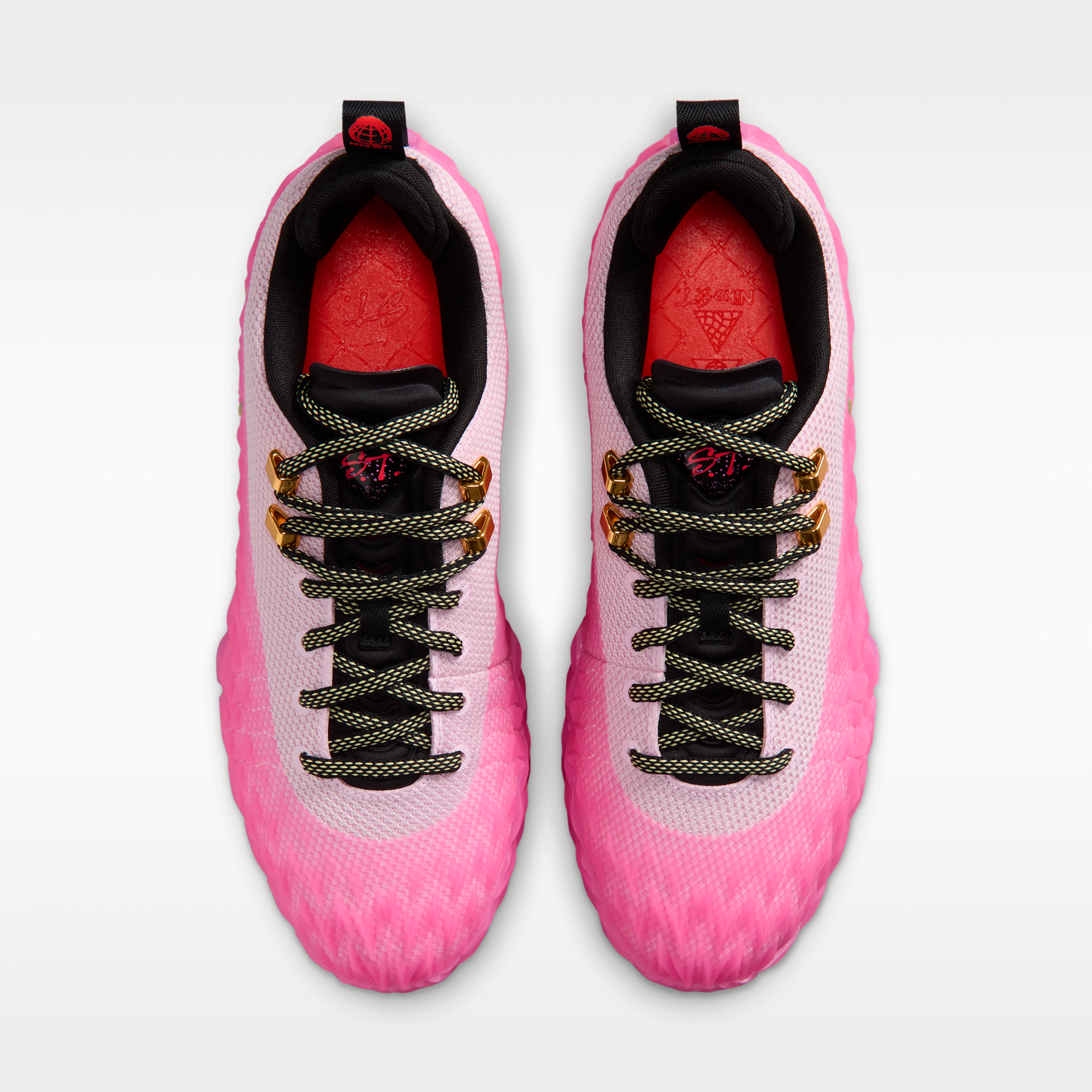 Nike S.T. Charge "Detroit Tough" - Pink Foam/Pink Spell/Hot Lava/Soft Yellow - 4