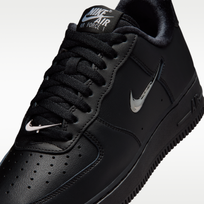 Nike Air Force 1 '07 - Μαύρο/Wolf Grey/Metallic Silver - 7