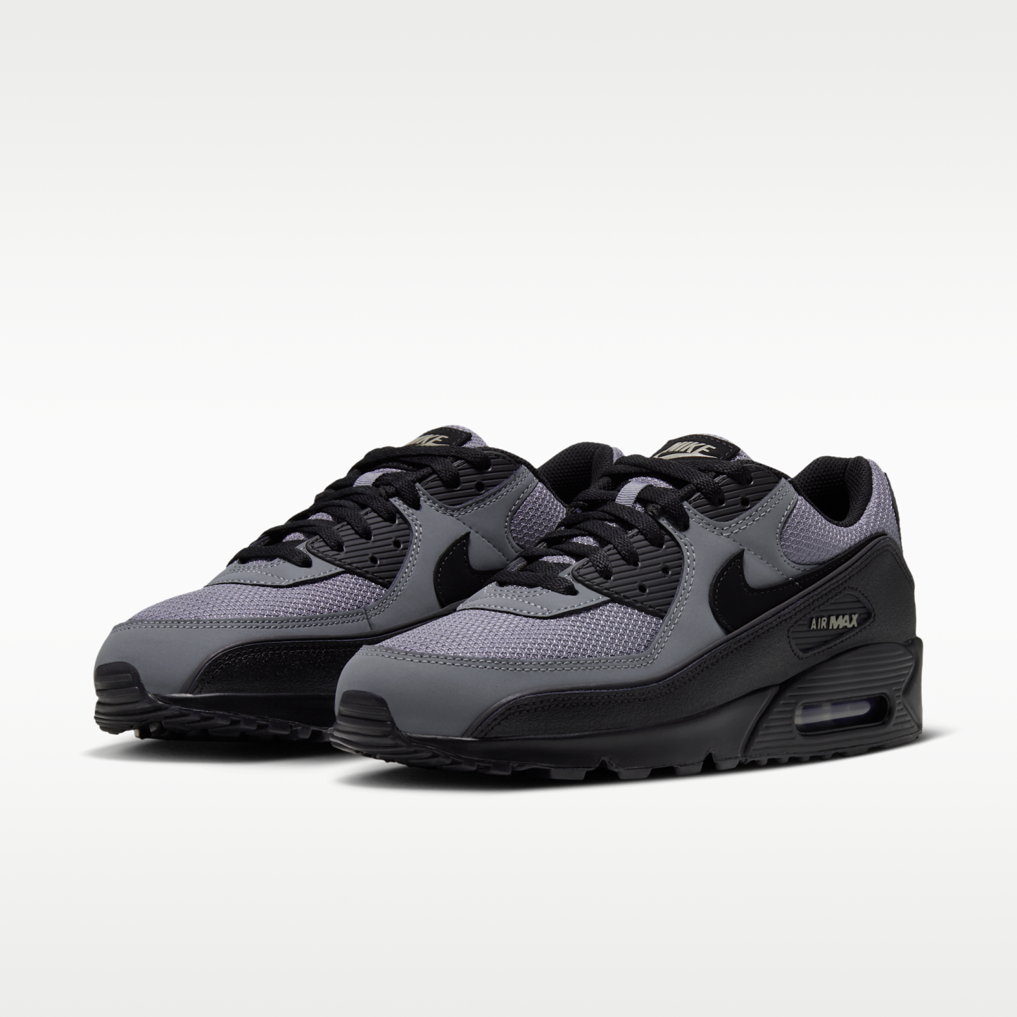 Nike Air Max 90 - Cool Grey/Light Army/Μαύρο - 5