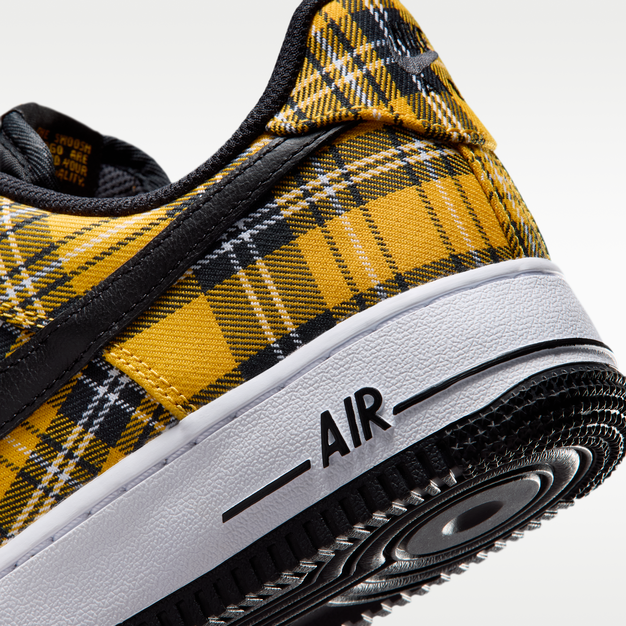 Nike Air Force 1 '07 "Plaid" - Πολύχρωμο/Yellow Ochre/Λευκό/Μαύρο - 8