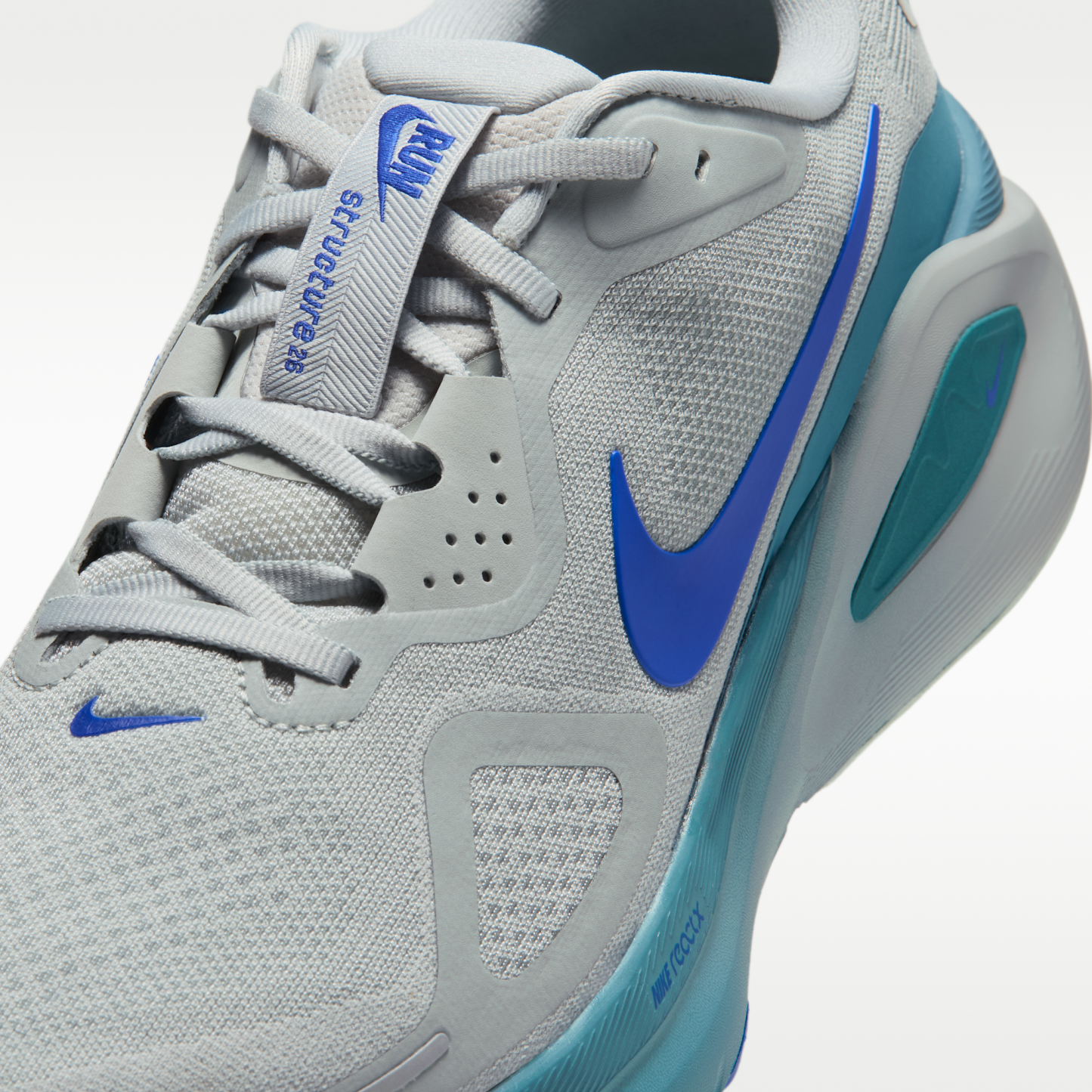 Nike Structure 26 - Grey Mist/Smokey Blue/Racer Blue/Μαύρο - 7