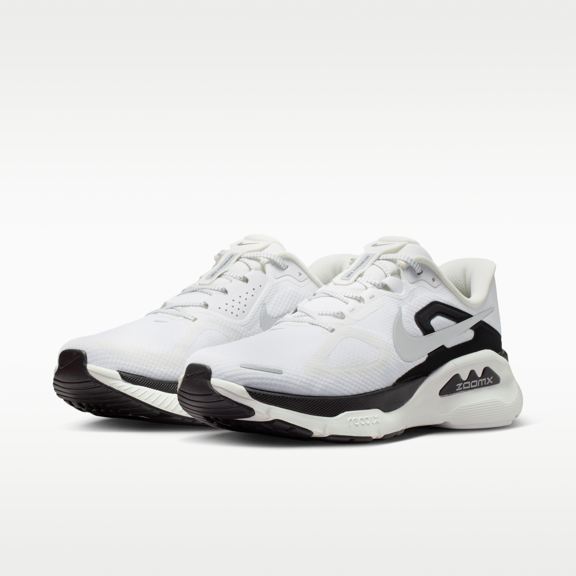 Nike Structure Plus - Summit White/Μαύρο/Metallic Silver - 5