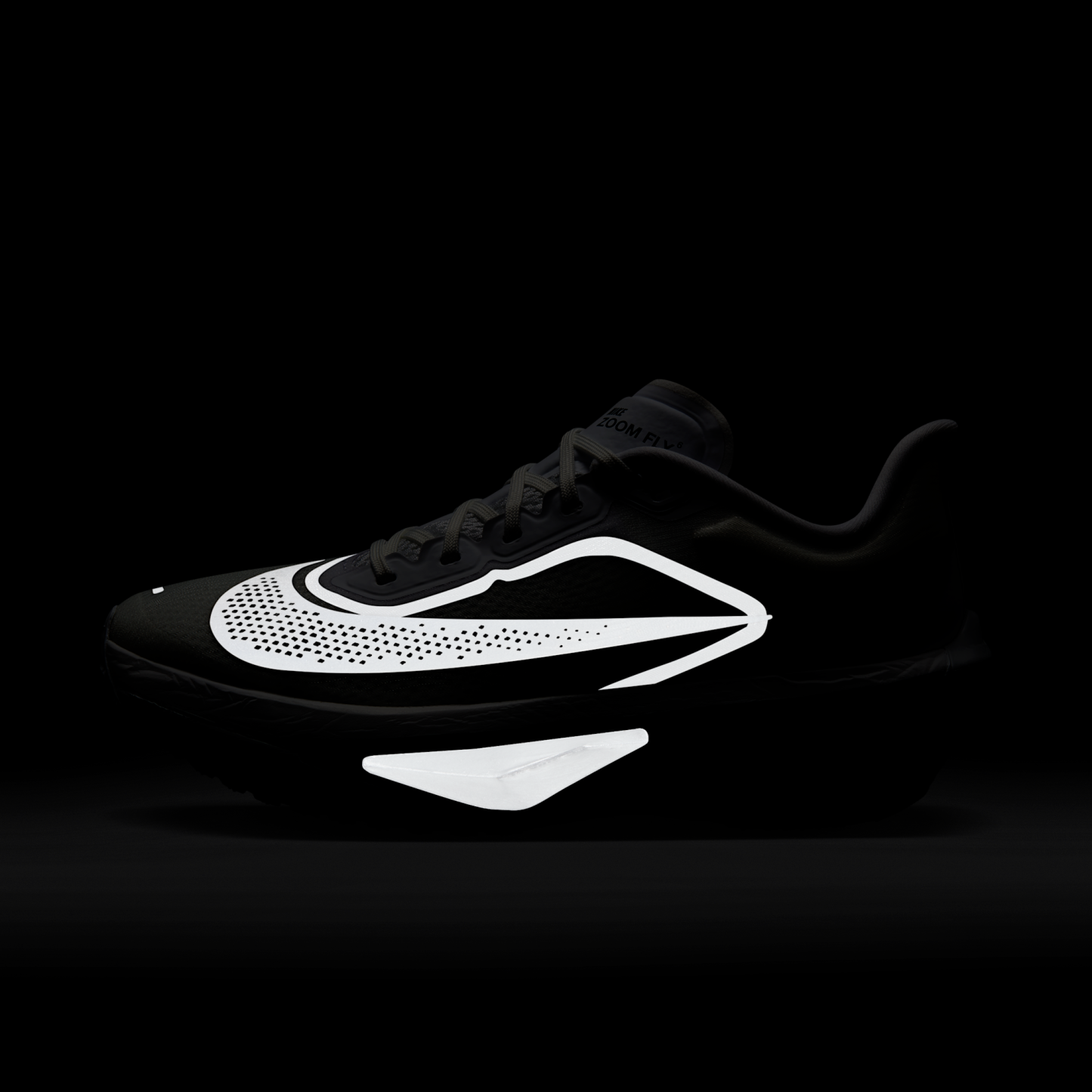 Nike Zoom Fly 6 - Λευκό/Smoke Grey/Metallic Silver/Μαύρο - 10