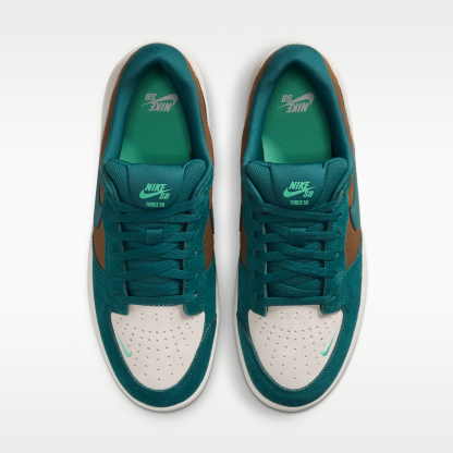 Nike SB Force 58 - Mosswood Brown/Light Orewood Brown/Sail/Geode Teal - 4