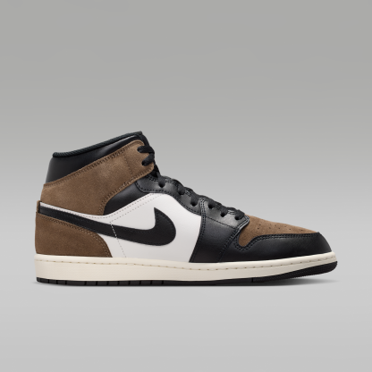 Air Jordan 1 Mid - Μαύρο/Palomino/University Red/Phantom - 3