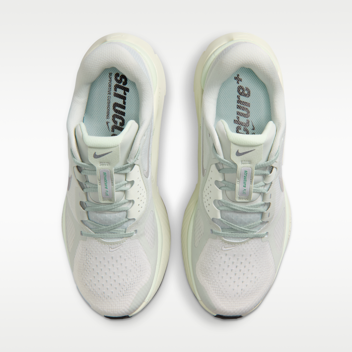 Nike Structure Plus - Light Silver/Coconut Milk/Barely Green/Metallic Silver - 4