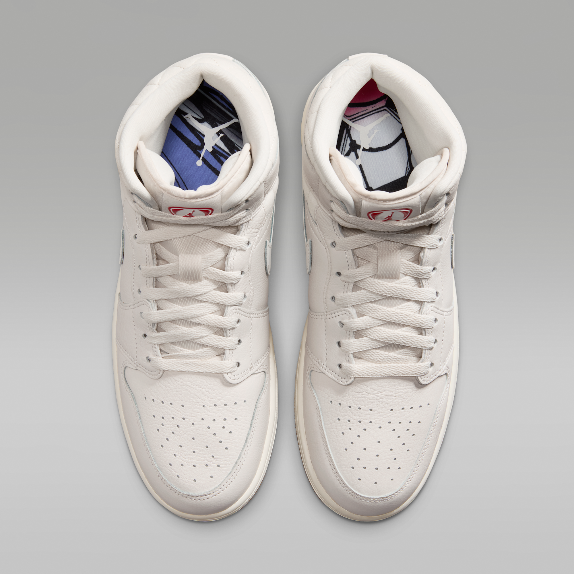 Air Jordan 1 Mid SE - Phantom/Gum Dark Brown/University Red/Sail - 4