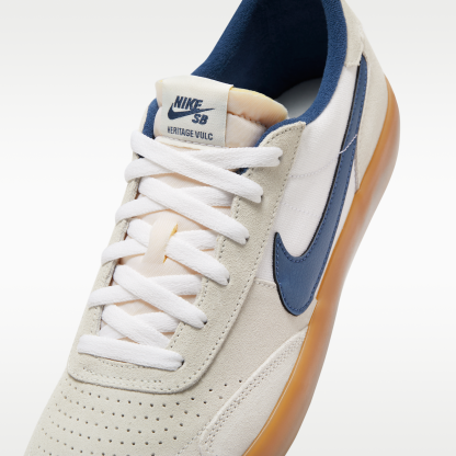 Nike SB Heritage Vulc - Summit White/Λευκό/Gum Light Brown/Navy - 7