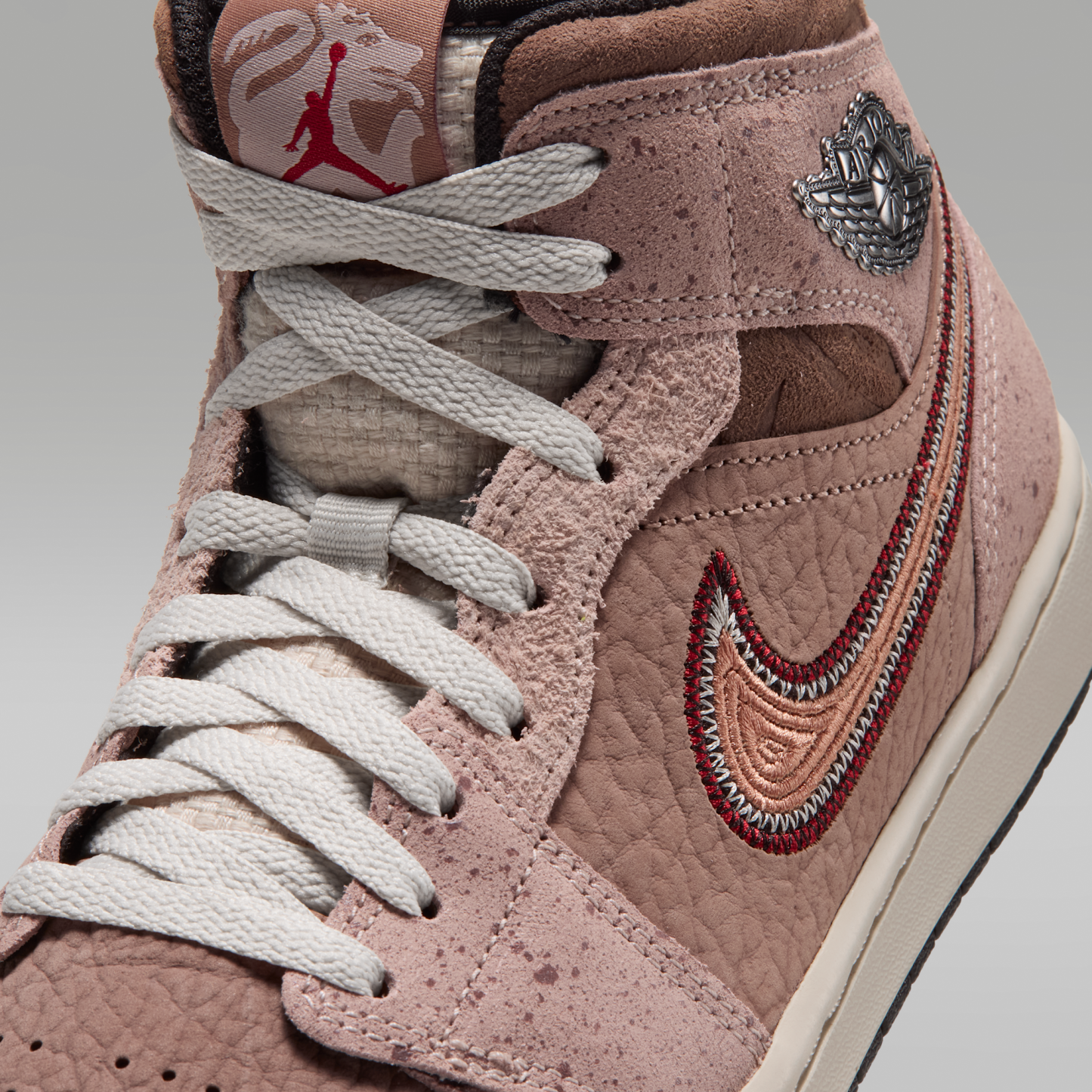 Air Jordan 1 Mid SE Día de Muertos - Desert Dust/Particle Beige/Light Orewood Brown/Terra Blush - 7