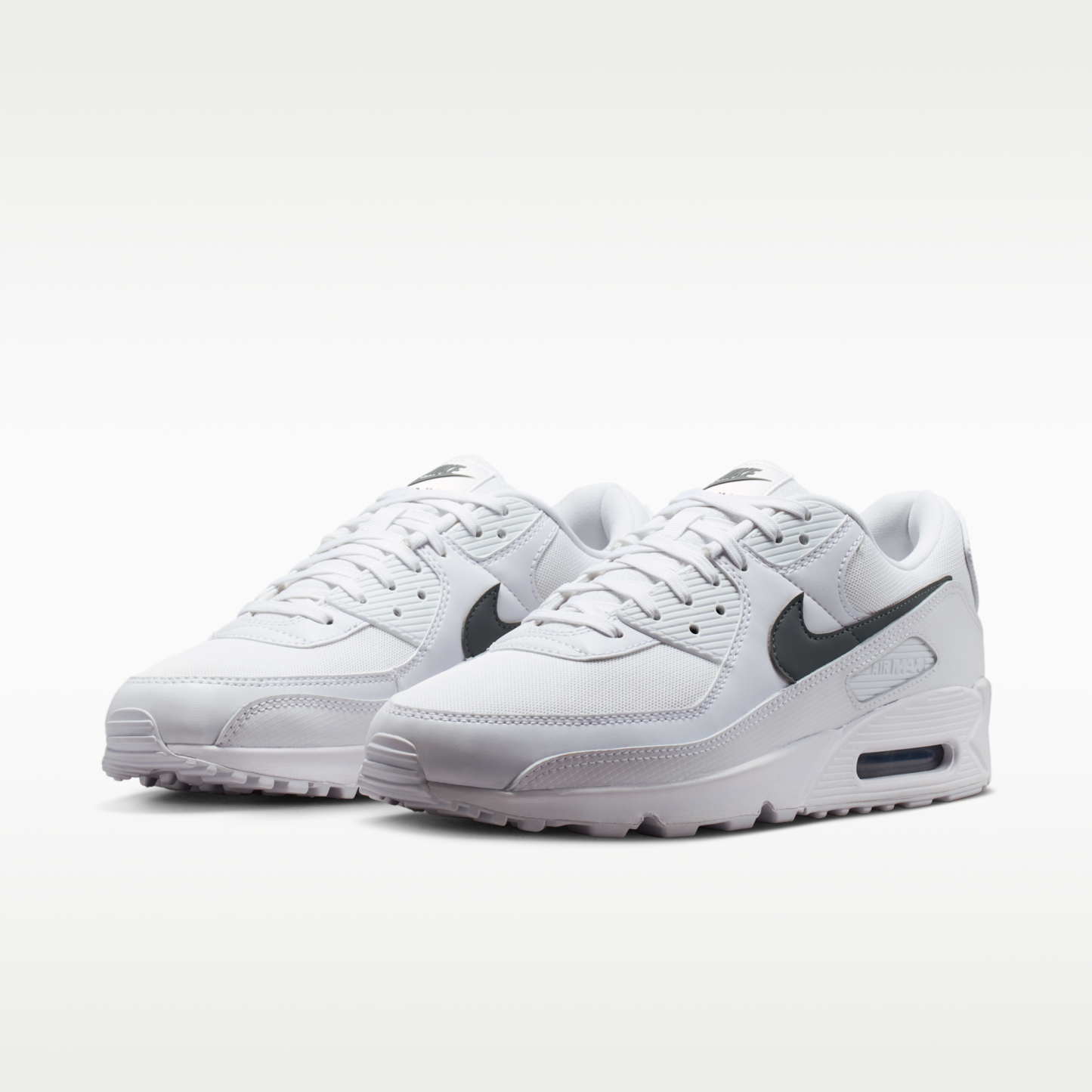 Nike Air Max 90 - Λευκό/Λευκό/Smoke Grey - 5