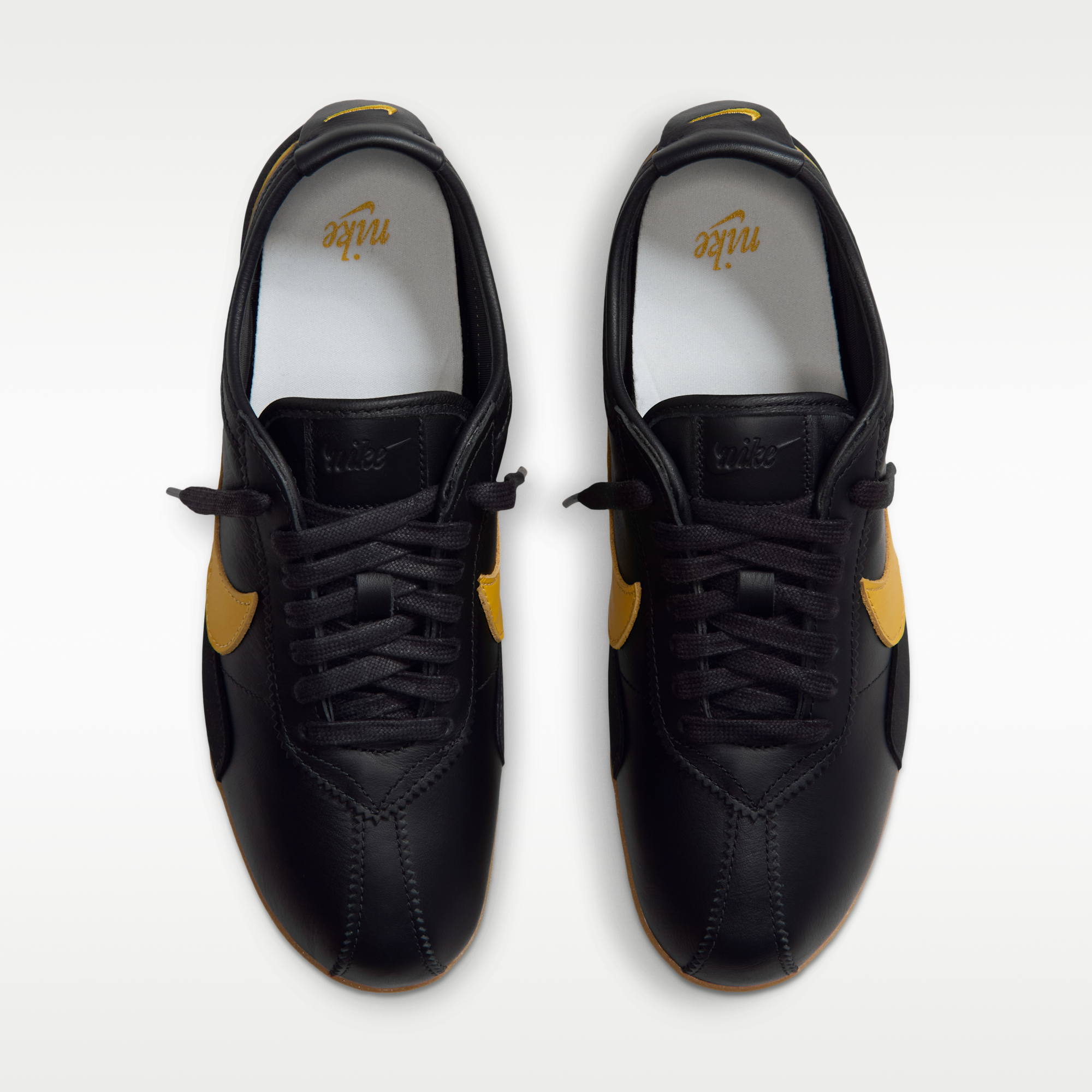 Nike Moon Shoe OG Leather - Μαύρο/Gum Light Brown/Pale Ivory/Yellow Ochre - 4