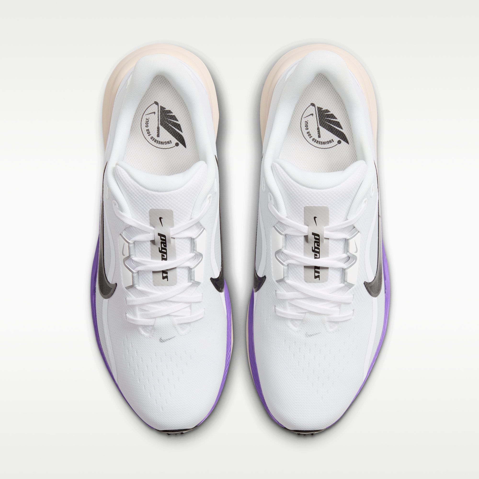 Nike Pegasus 1 G - Λευκό/Action Grape/Metallic Silver/Μαύρο - 4