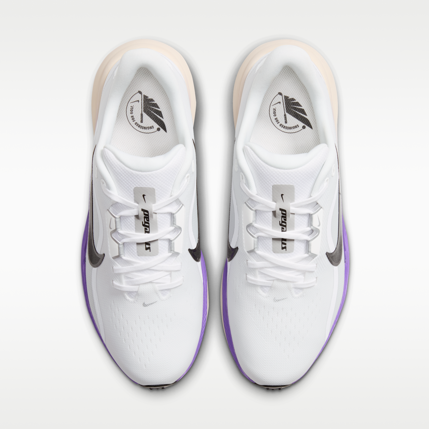 Nike Pegasus 1 G - Λευκό/Action Grape/Metallic Silver/Μαύρο - 4