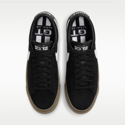 Nike SB Zoom Blazer Low Pro GT - Μαύρο/Μαύρο/Λευκό/Λευκό - 4