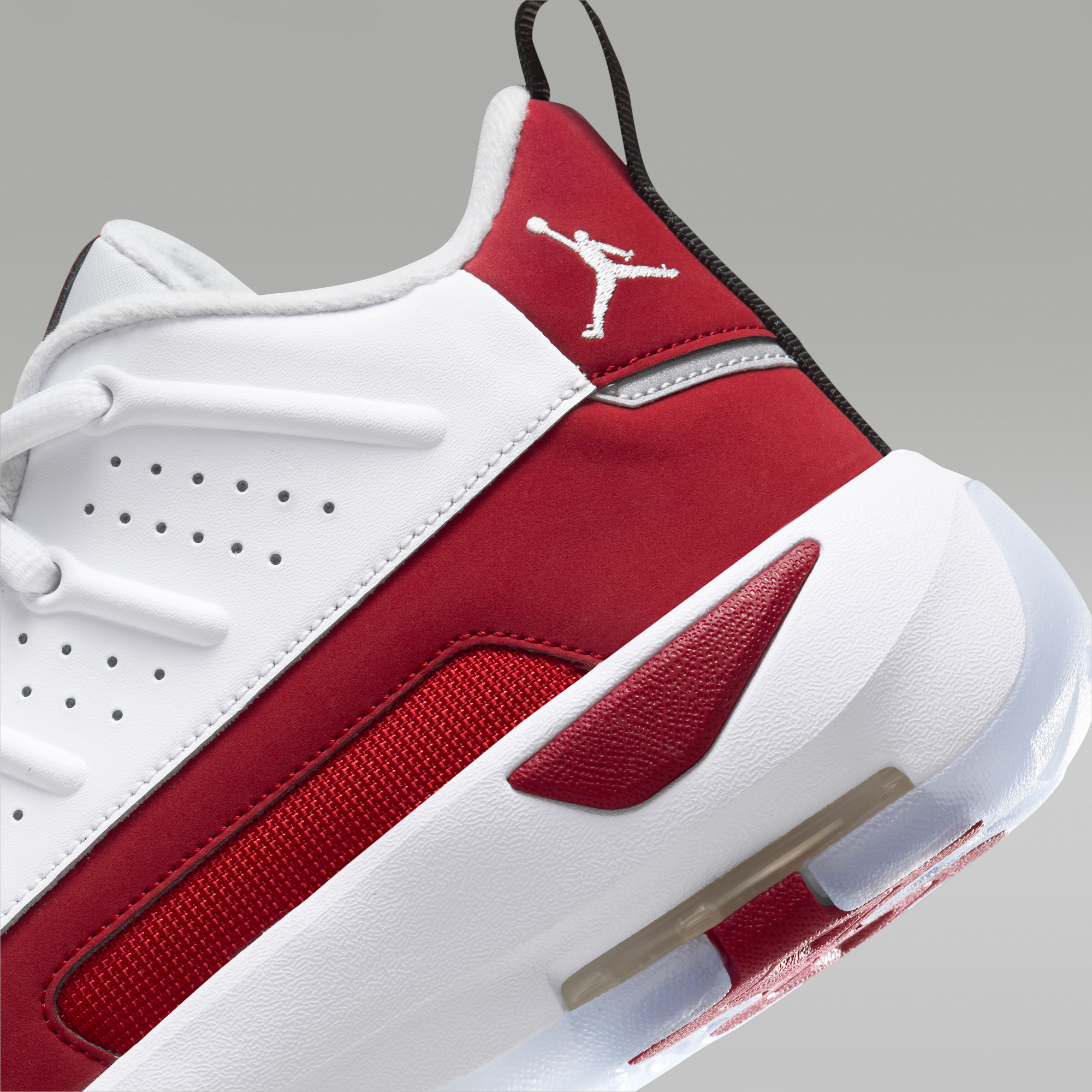 Jordan Max Aura 7 - Λευκό/Gym Red/Μαύρο/Λευκό - 8