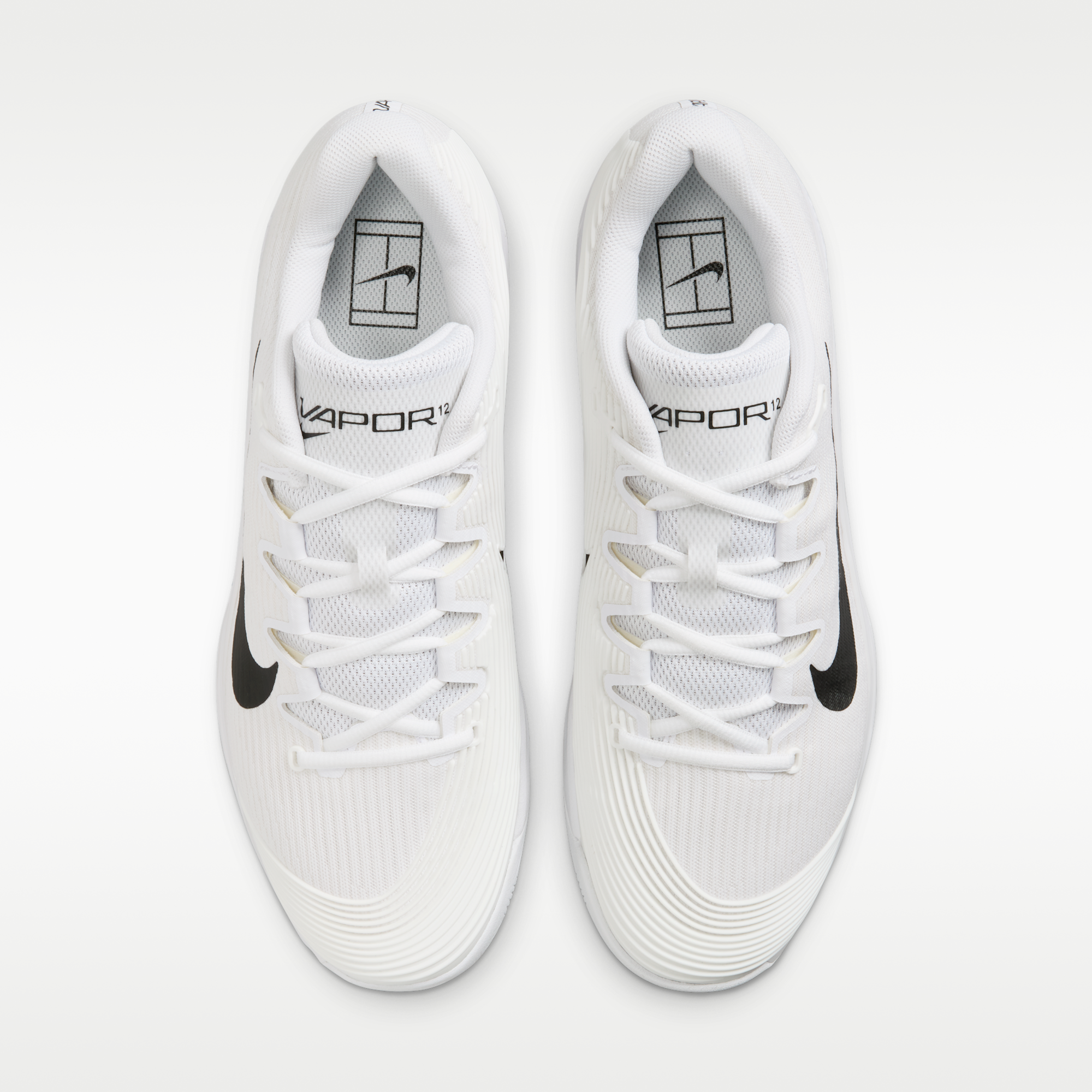 Nike Vapor 12 - Λευκό/Summit White/Μαύρο - 4