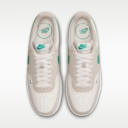 Nike Court Vision Low - Sail/Cream II/Emerald Green - 4