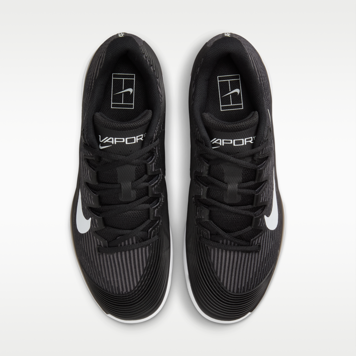 Nike Vapor 12 - Μαύρο/Dark Smoke Grey/Λευκό - 4