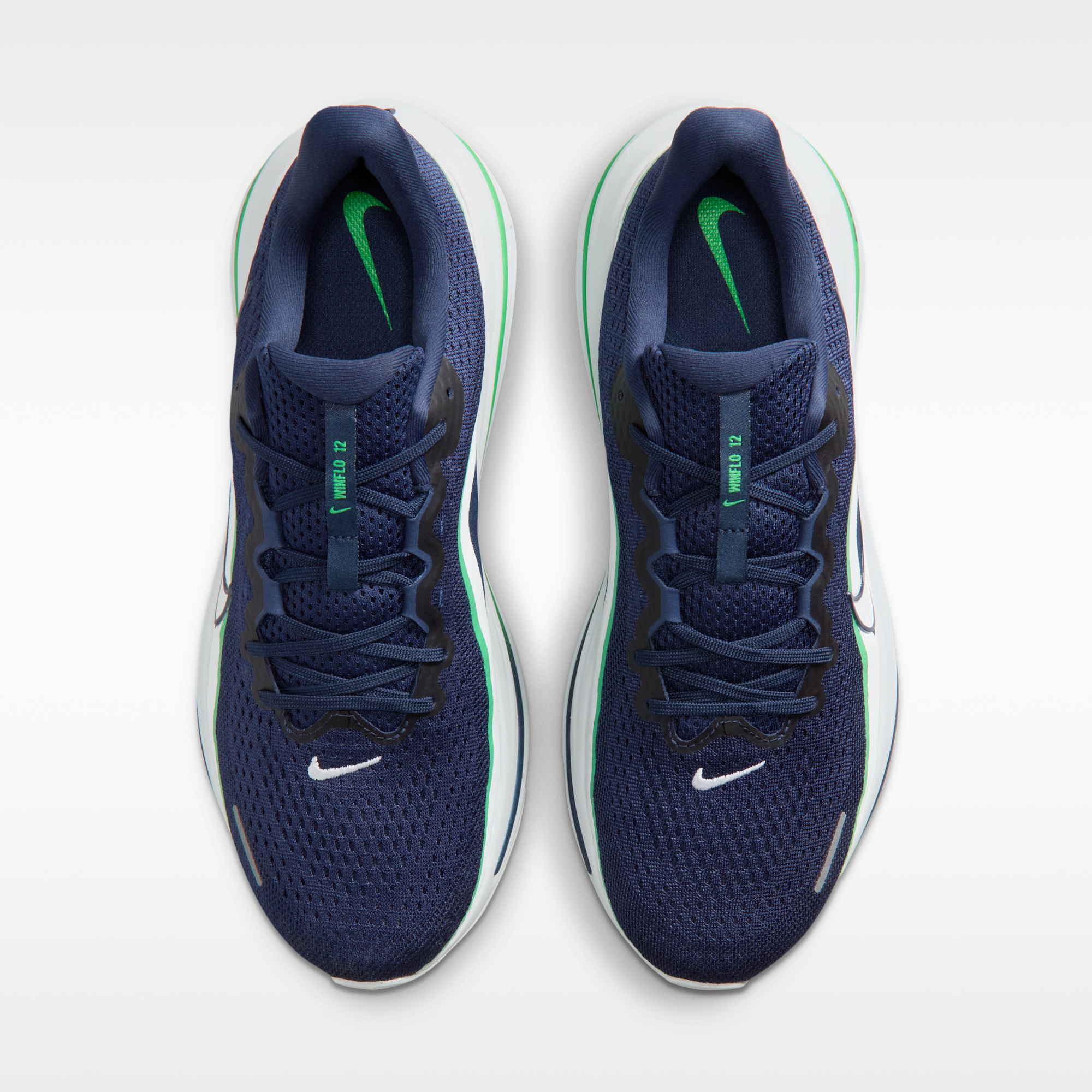 Nike Winflo 12 - Midnight Navy/Green Spark/Summit White - 4