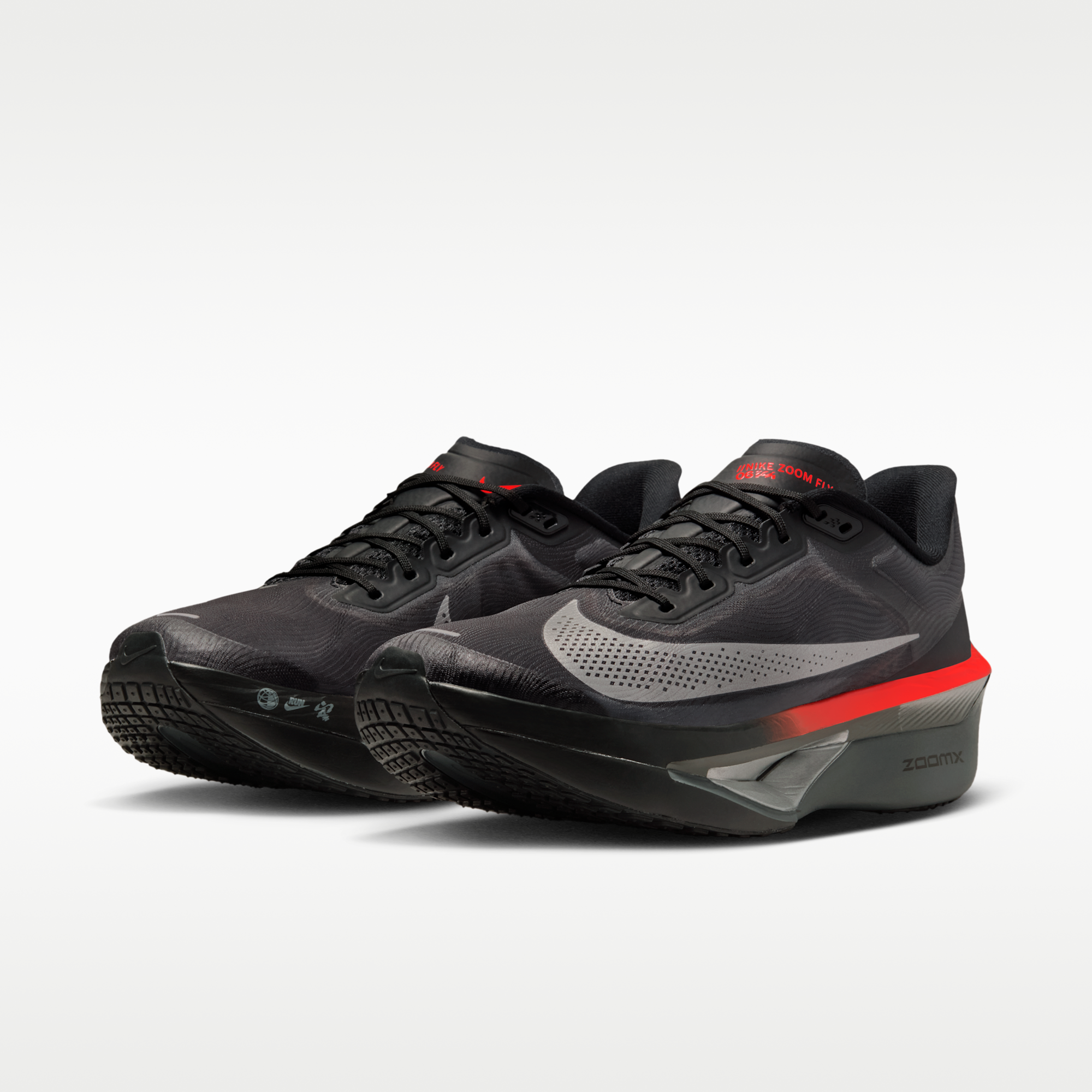 Nike Zoom Fly 6 - Μαύρο/Bright Crimson/Wolf Grey/Metallic Silver - 5