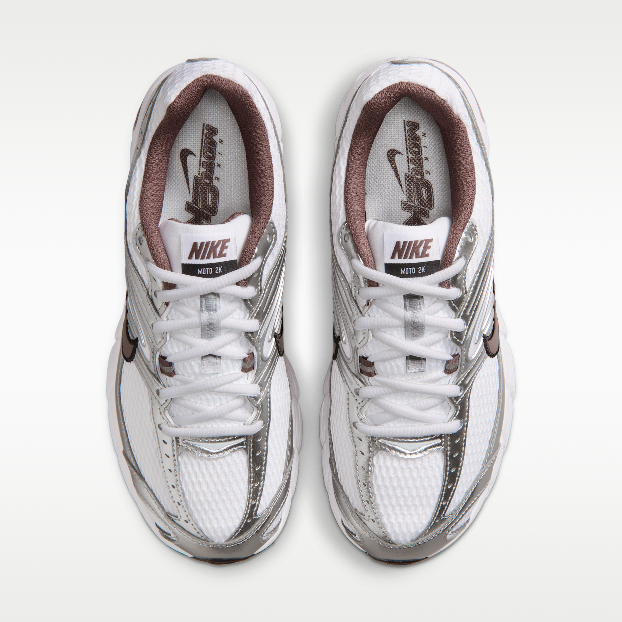 Nike Air Max Moto 2K - Λευκό/Metallic Silver/Μαύρο/Tattoo - 4