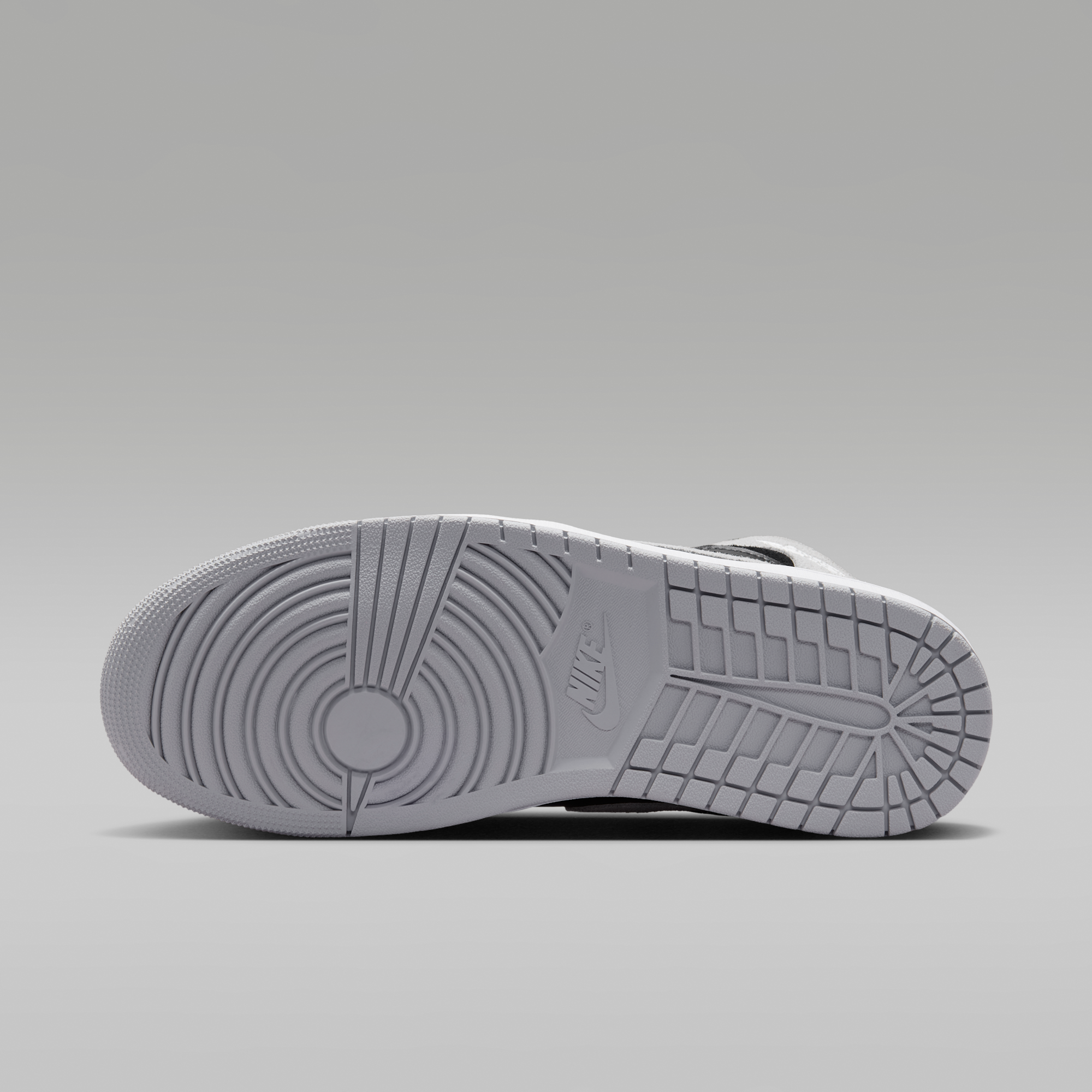 Air Jordan 1 Mid - Light Smoke Grey/Μαύρο/Λευκό - 2