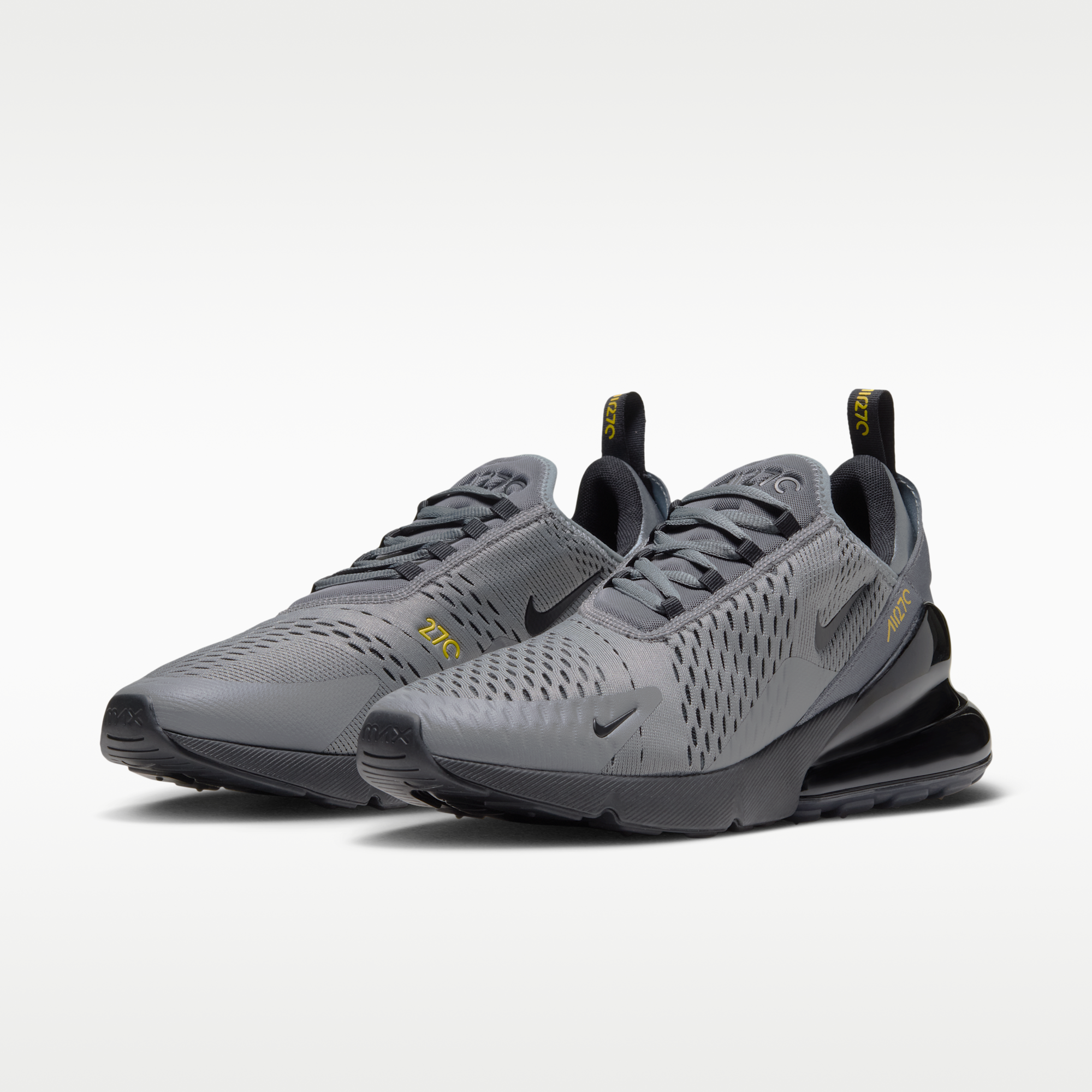 Nike Air Max 270 - Smoke Grey/Chrome Yellow/Dark Smoke Grey/Μαύρο - 5