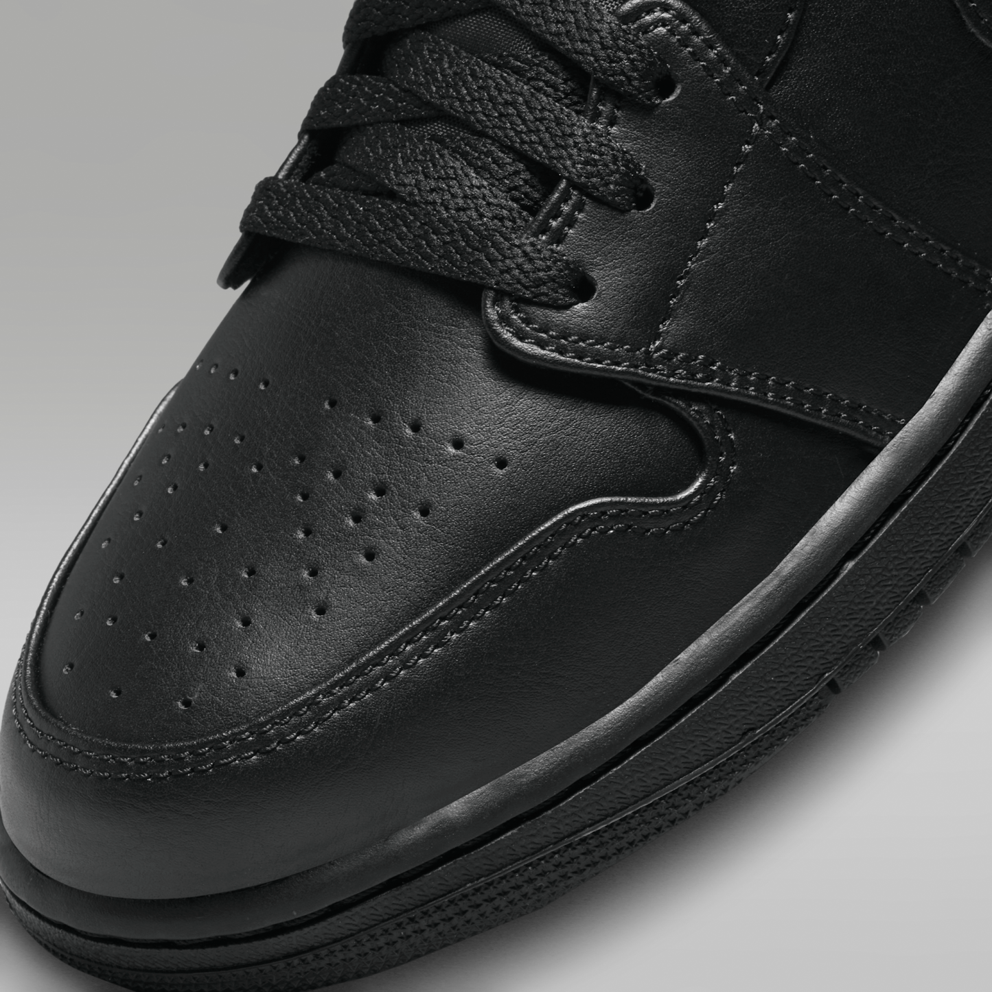 Air Jordan 1 Mid - Μαύρο/Μαύρο/Μαύρο - 7