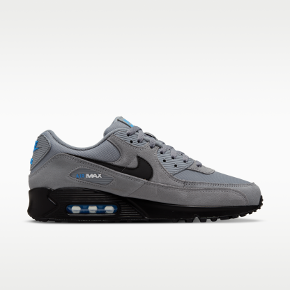 Nike Air Max 90 - Smoke Grey/Light Photo Blue/Metallic Silver/Μαύρο - 3