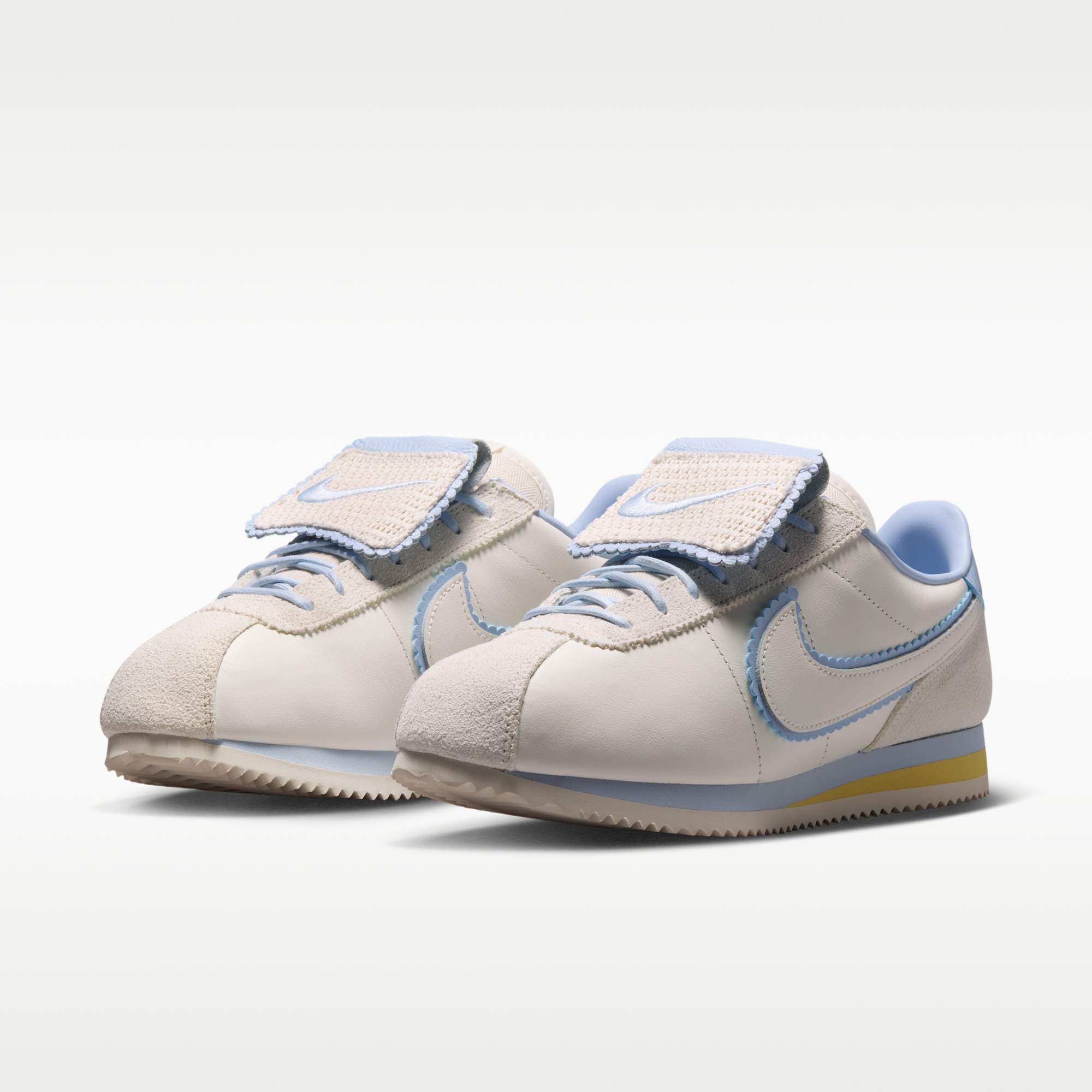 Nike Cortez Textile - Sail/Soft Yellow/Hydrogen Blue/Sail - 5