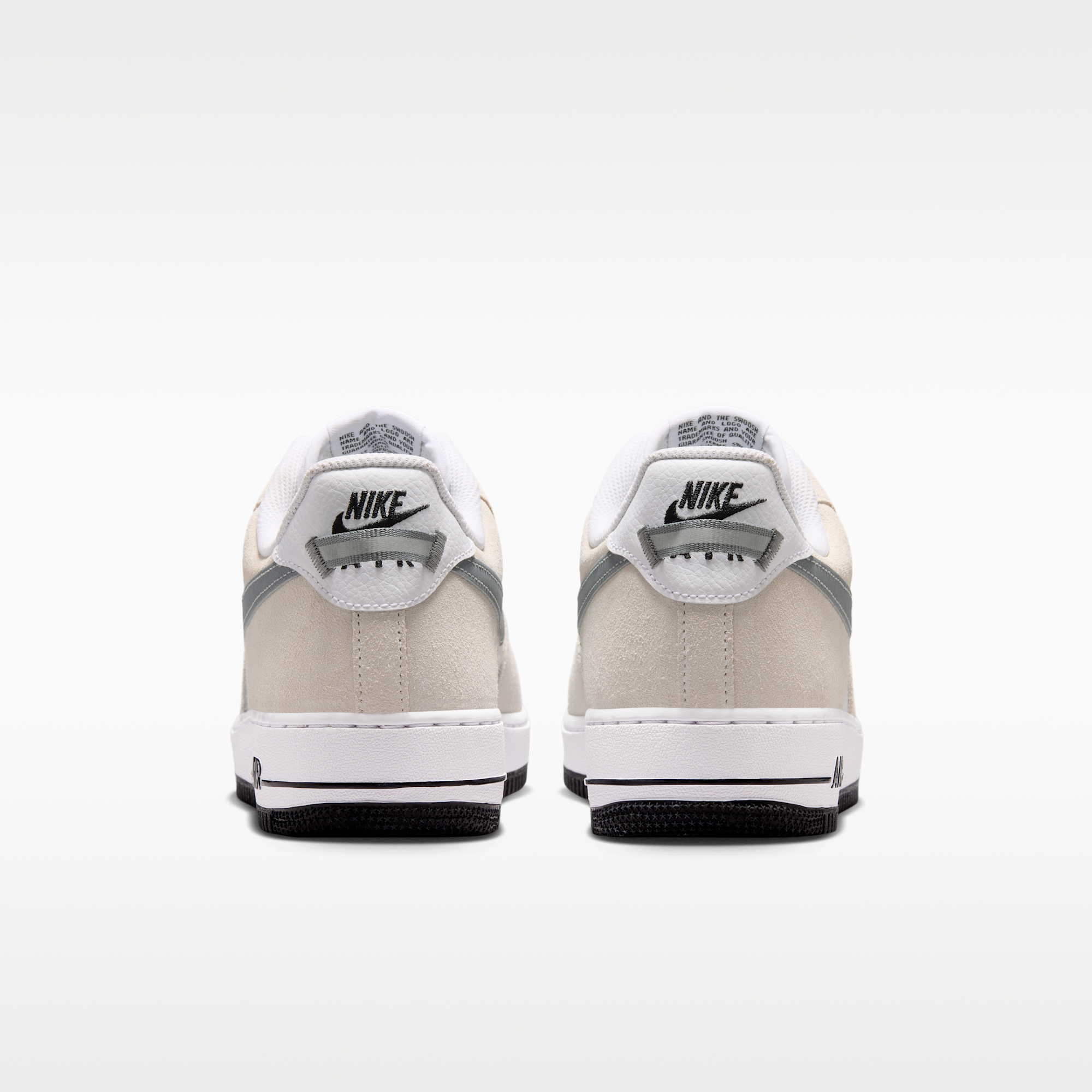 Nike Air Force 1 '07 LV8 - Λευκό/Μαύρο/Cool Grey/Metallic Cool Grey - 6