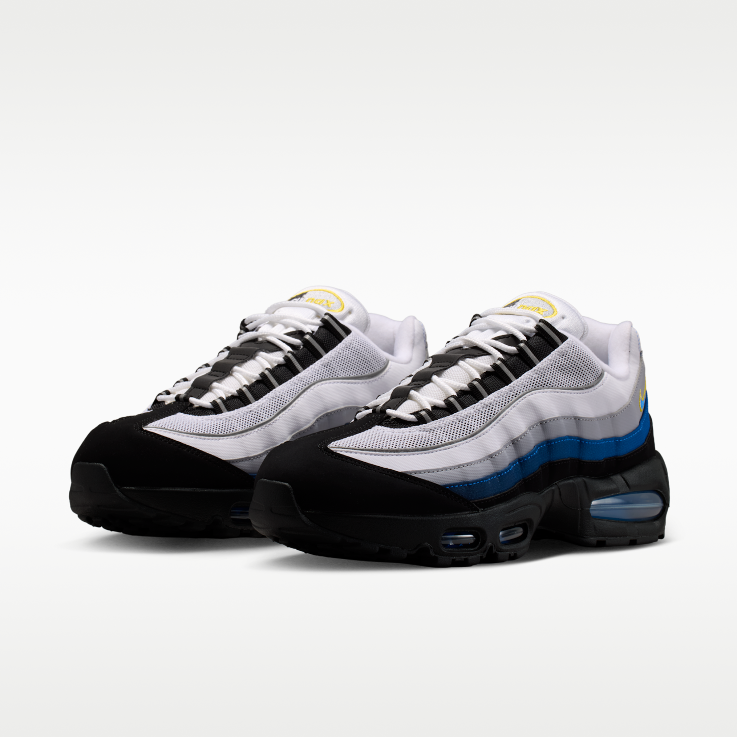 Nike Air Max 95 Big Bubble - Λευκό/Μαύρο/Reflect Silver/Royal Blue - 5